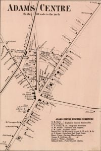 1864 Map of Adams Centre New York