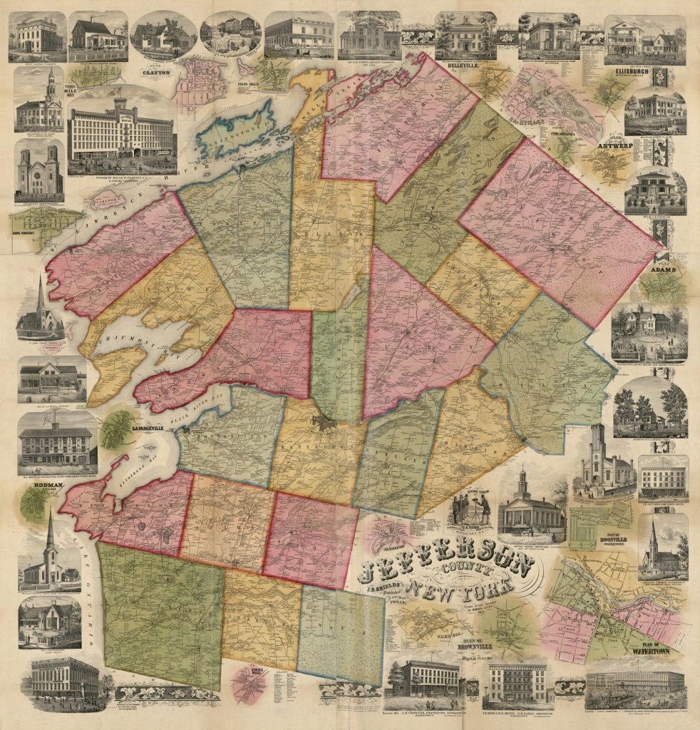 Jefferson County Map 1855