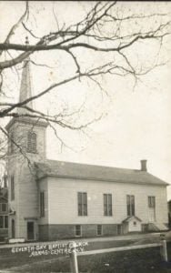 Historic Photo of the Seventh Day Baptist Church Adams Centre NY