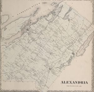 1864 Map Of Alexandria Township New York 300x294 