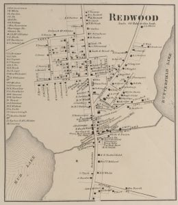 1864 Map of Redwood Village