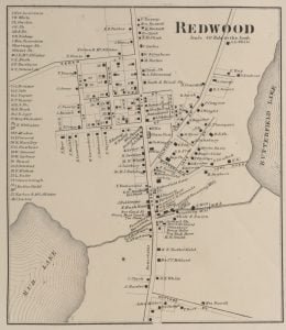 1864 Map of Redwood Village