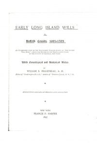 Early Long Island Wills