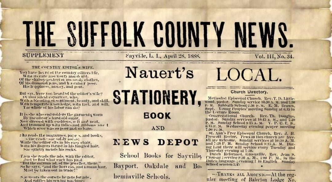 Suffolk County New York Newspapers — New York Genealogy