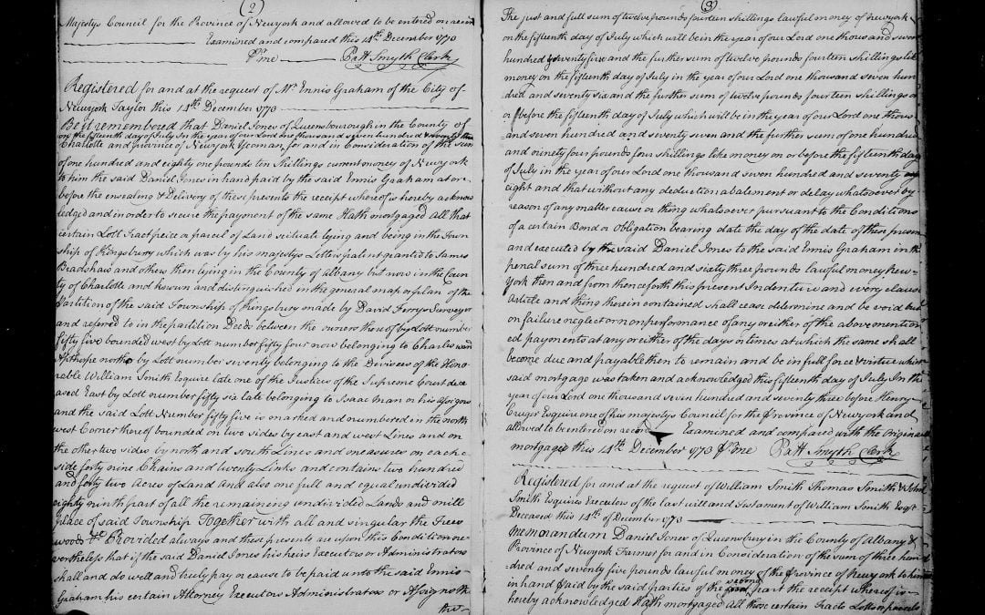 Record of Mortgages, Washington County, New York 1773-1881