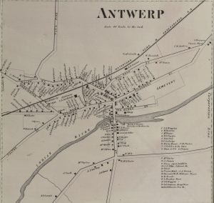 1864 Map of Antwerp, New York