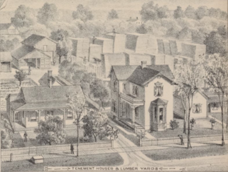 Hoag Lumber Yard and Tenement Houses in Akron, New York